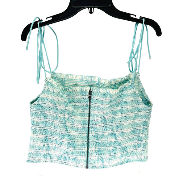 Alice + Olivia by Stacey Bendet NWT Kathlyn Floral Smocked Crop Top MSRP $275 XL - Picture 4 of 11